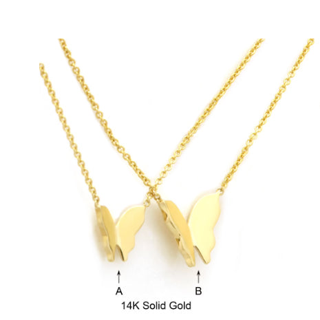 Butterfly 14K Gold Necklace