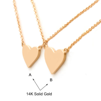 Tiny Heart 14K Gold Necklace