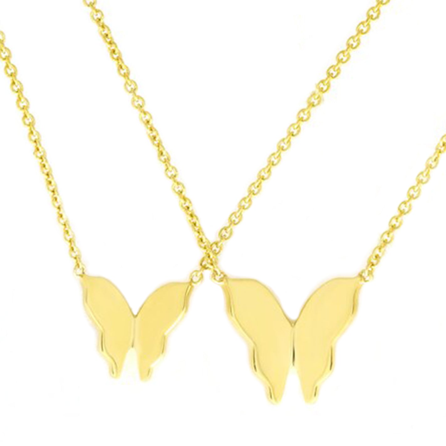 Butterfly 14K Gold Necklace