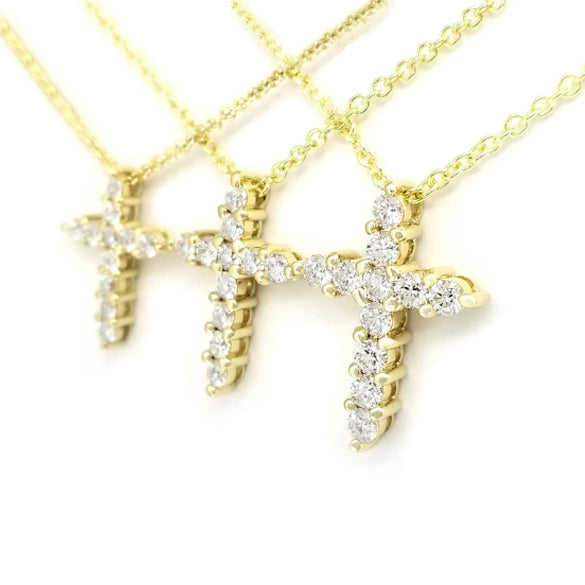 Minimalist Diamond Cross Necklace