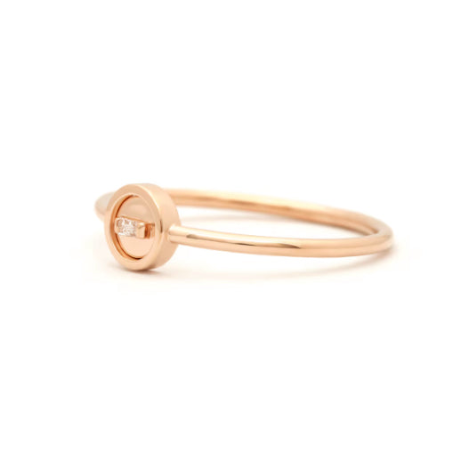 Baguette Diamond Circle Ring