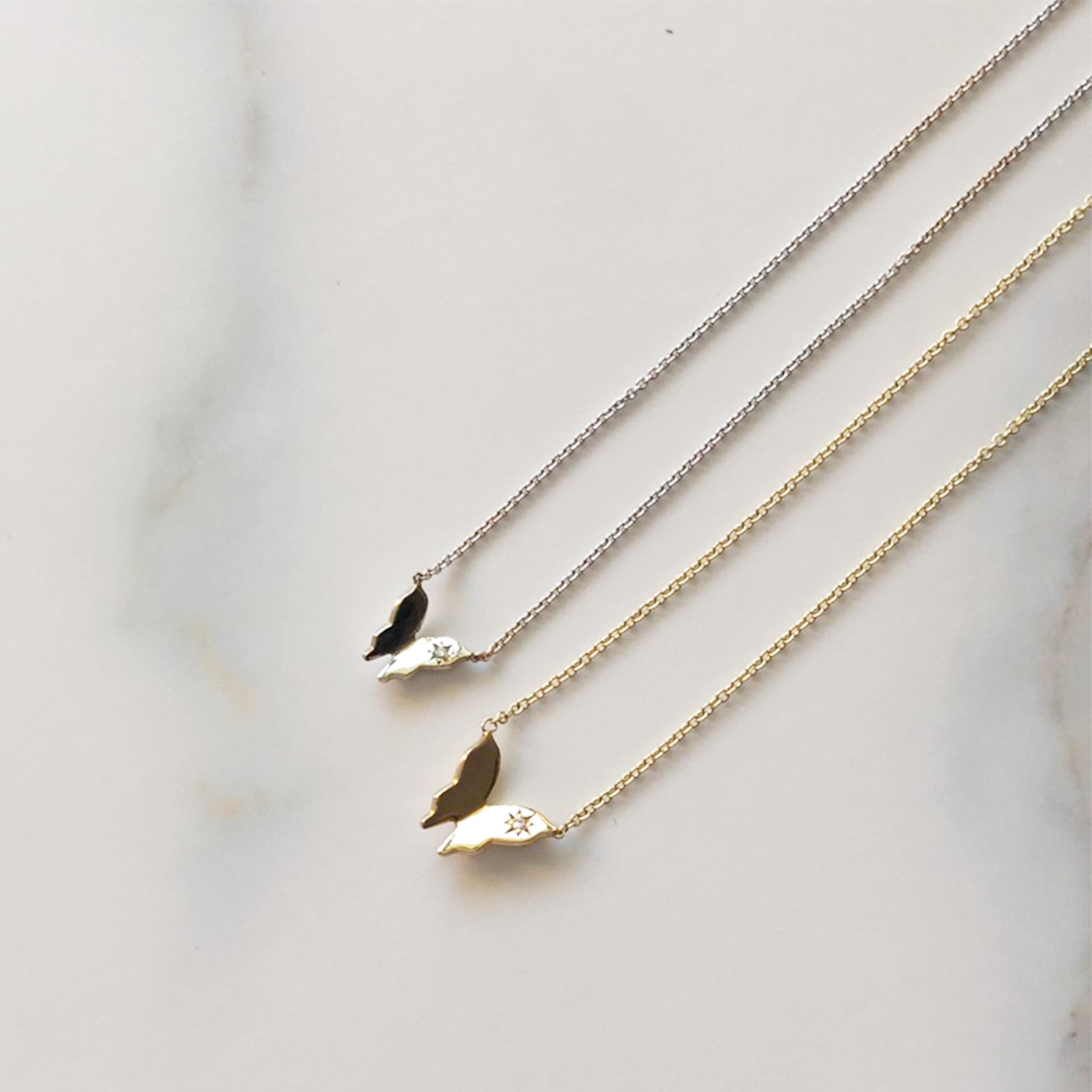 Butterfly Diamond Necklace