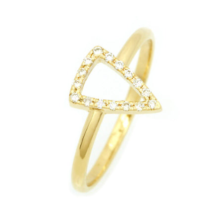 Diamond Triangle Ring