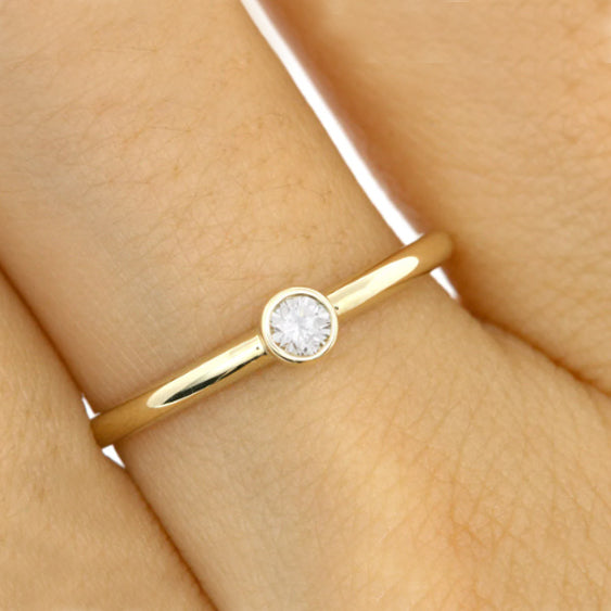 Solitaire Diamond Round Shape Ring