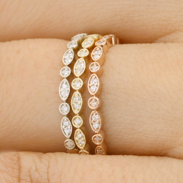 Half Eternity Wedding Band