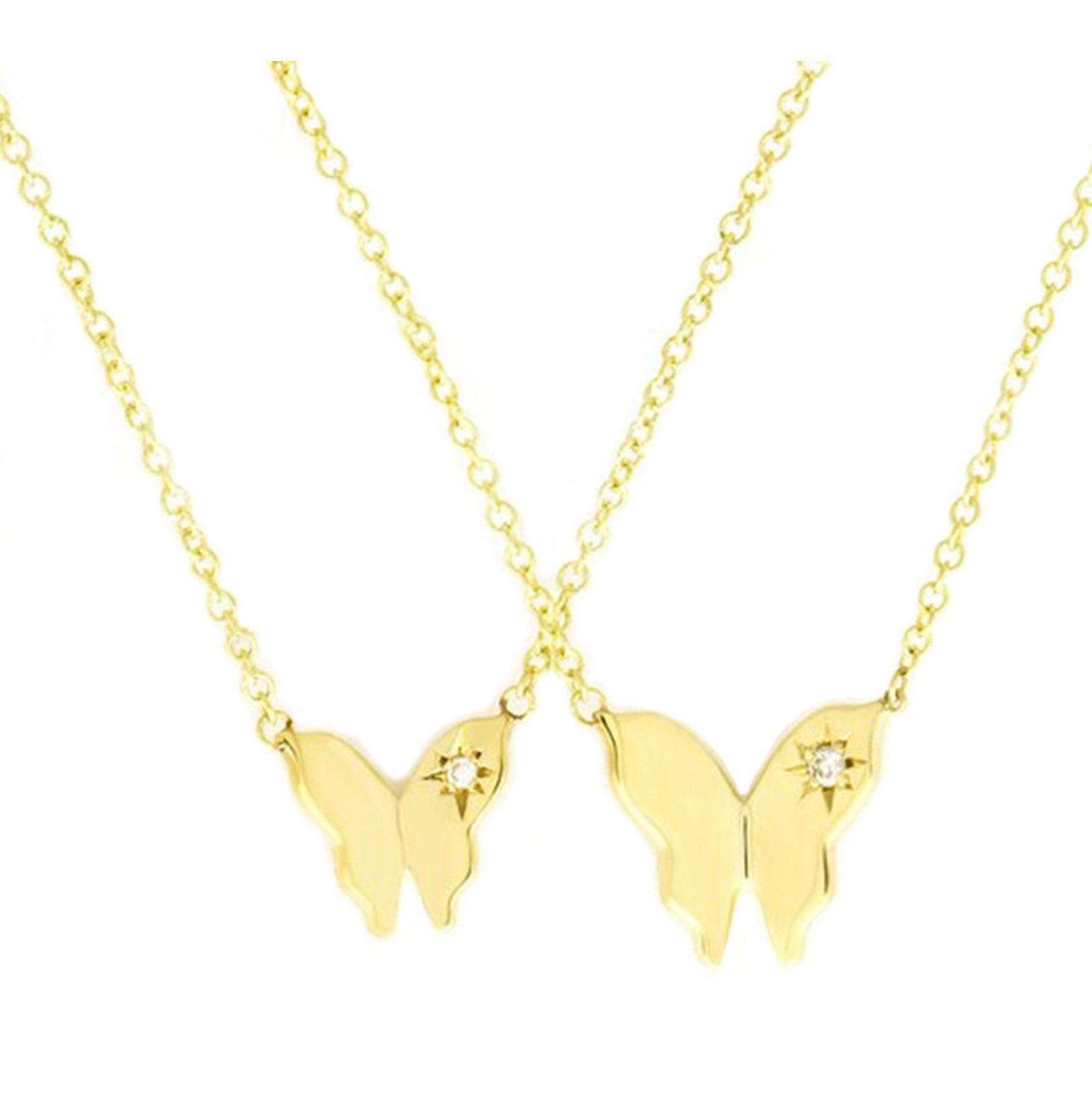 Butterfly Diamond Necklace