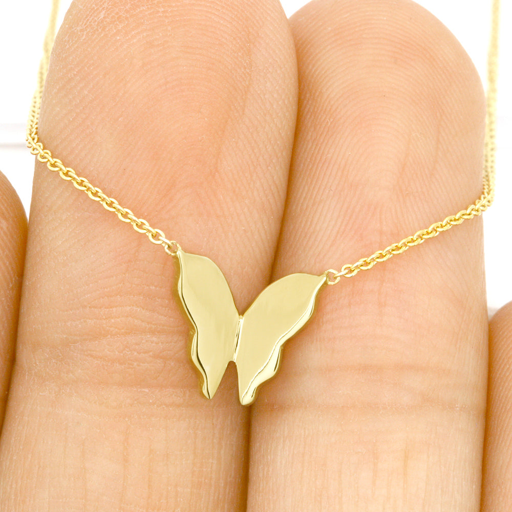 Butterfly 14K Gold Necklace