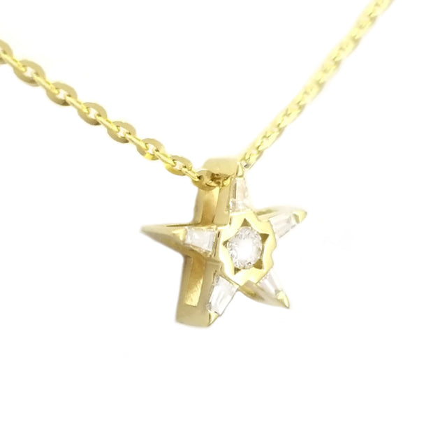 Baguette Diamond Star Necklace