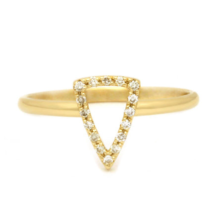 Diamond Triangle Ring