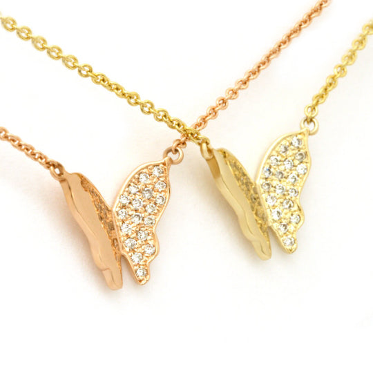 Diamond Butterfly Necklace