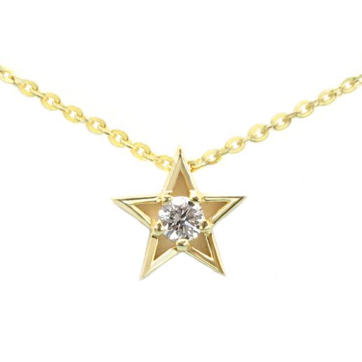 Tiny Star Diamond Pendant Necklace