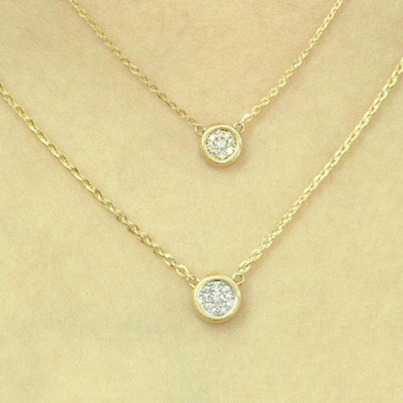 Unique Solitaire Diamond Necklace