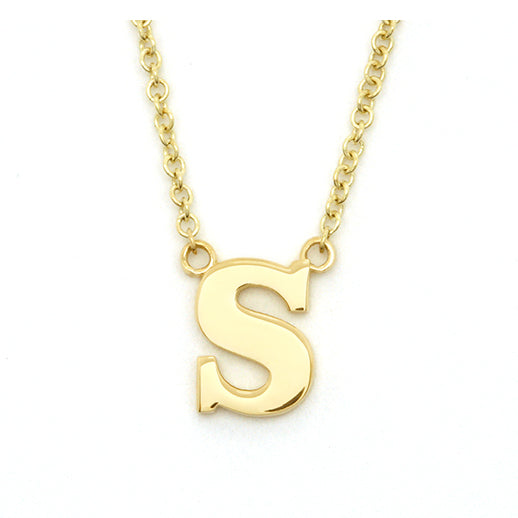 14k Gold Initial Necklace