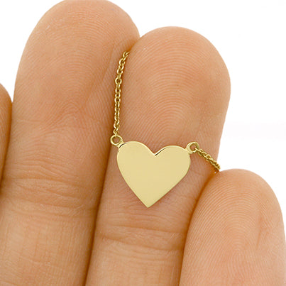 Tiny Heart 14K Gold Necklace