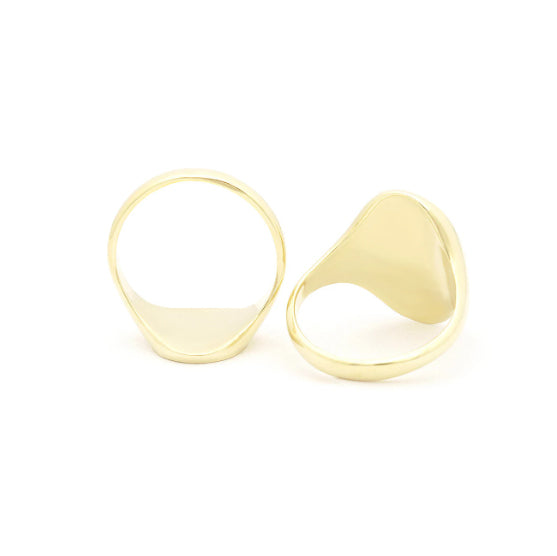 Closed Back Big Signet Ring