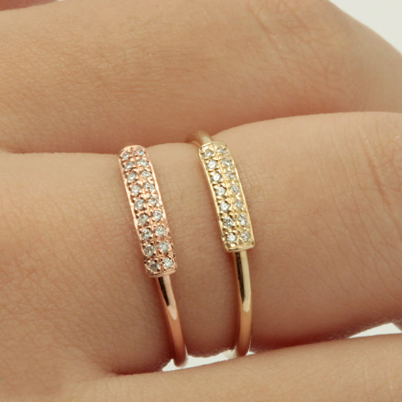 Bar Diamond Ring