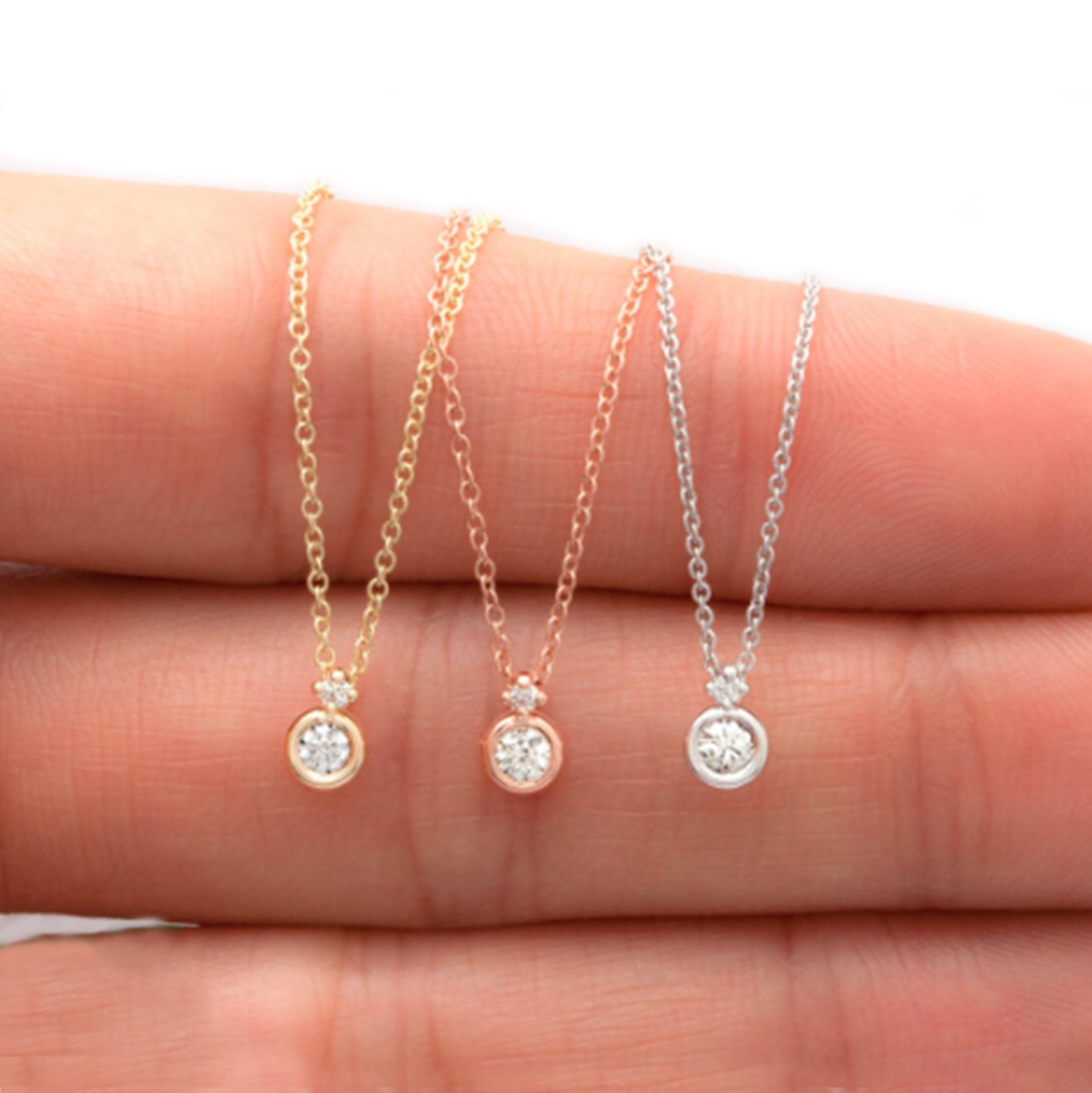 Solitaire Diamond Necklace